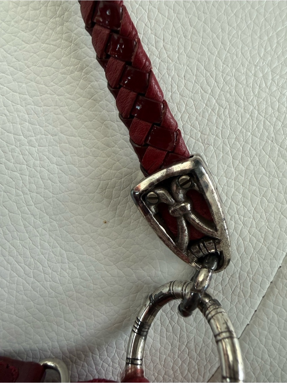 Brighton Red Leather Crossbody Bag - Picture 7 of 13